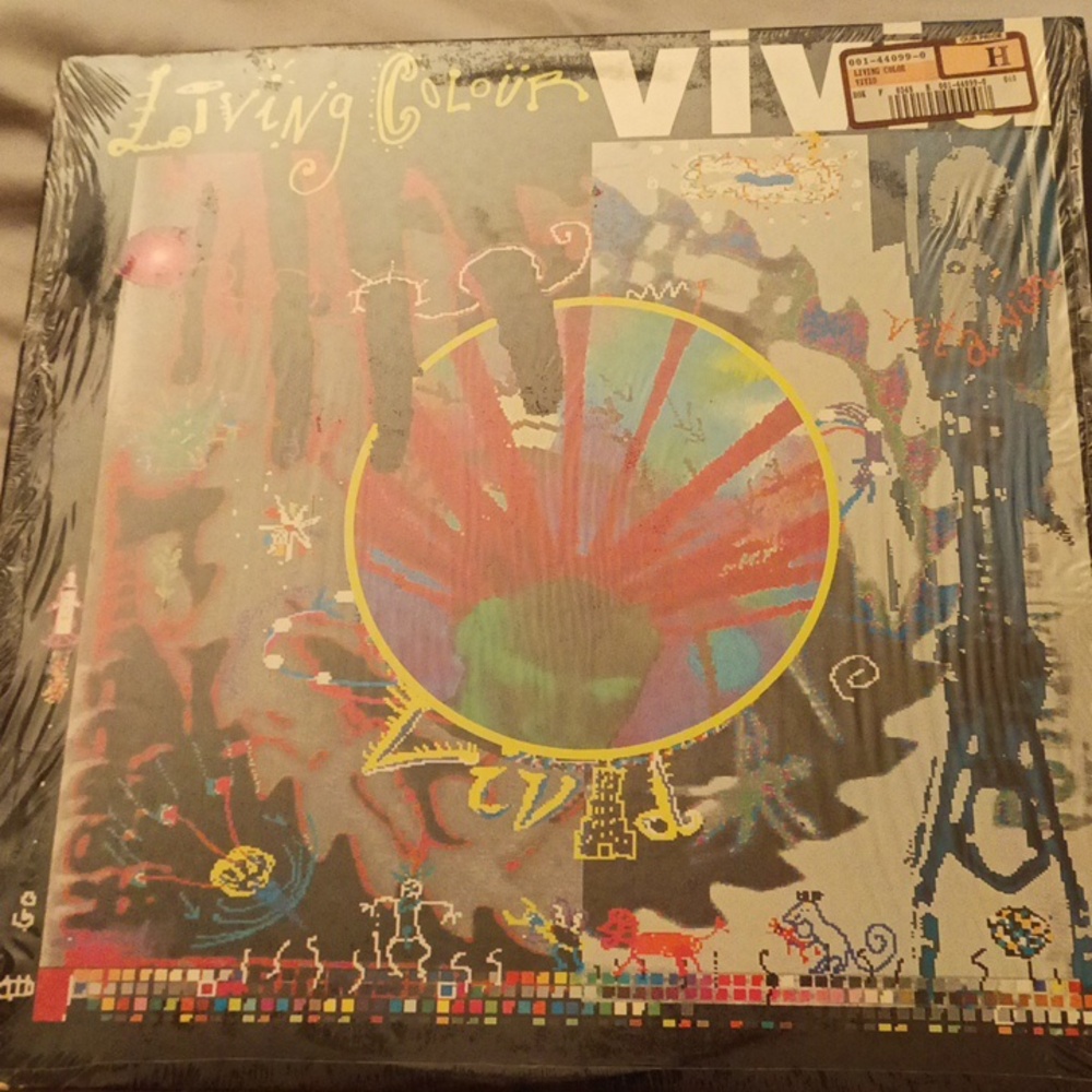LIVING COLOUR ORIGINAL Vtg 1988 Album VIVID Record 1ST PRESS Vinyl Lp 